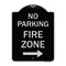 Signmission No Parking Fire Zone W/ Right Arrow Heavy-Gauge Aluminum Sign, 24" x 18", BS-1824-23617 A-DES-BS-1824-23617 - alternate 1